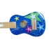 גיטרה כחולה כוכבים מעץ איכותי