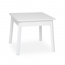 שולחן מרובע לילדים עץ לבן - מליסה ודאג